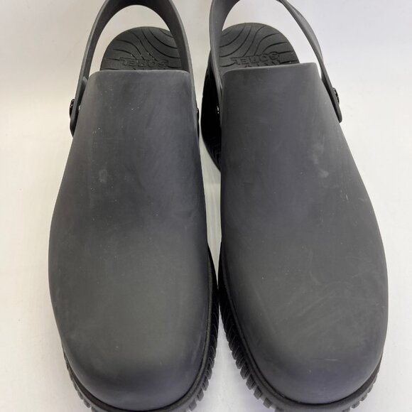 Sorel Ona Streetworks Black Clog Heel Size 11 Slip-On Rubber Comfort Shoe - Picture 3 of 16
